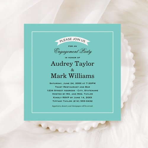 Engagement Party | Little Blue Box Theme Invites