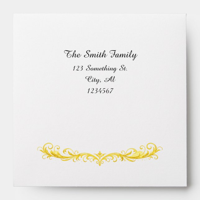 Elegant Wedding Envelope (Front)