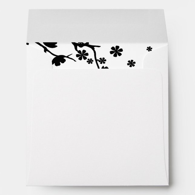 Elegant Wedding Envelope Bride made Butterflies (Back (Bottom))