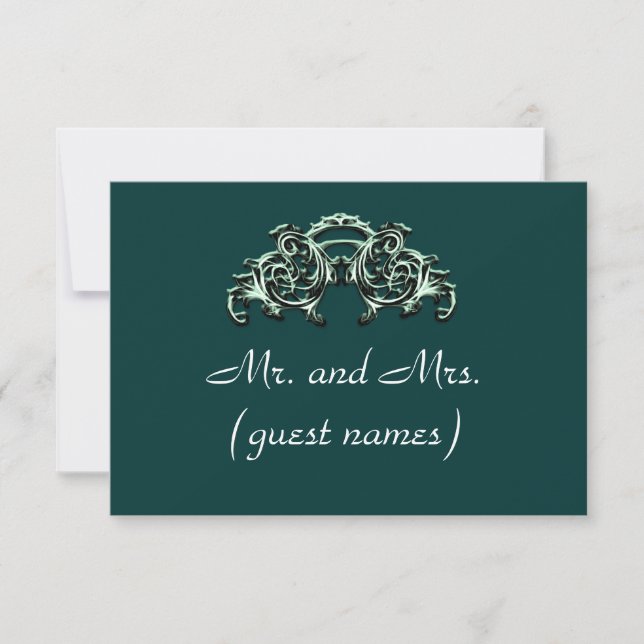 ELEGANT WEDDING ESCORT CARD (Front)