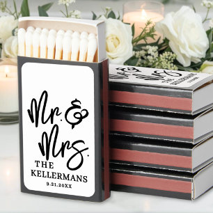 Elegant Wedding Favor Matchboxes
