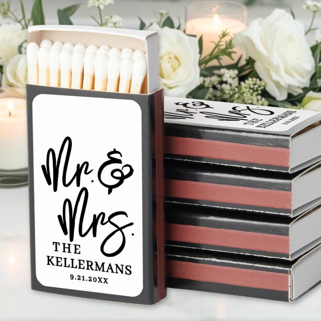 Elegant Wedding Favor Matchboxes (Elegant Wedding Favor Matchboxes)