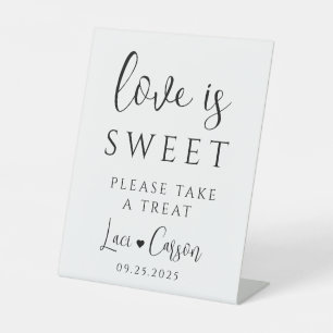 Elegant Wedding Favor Sign – “Love is Sweet"