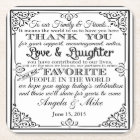 elegant wedding favor Thank you table decor
