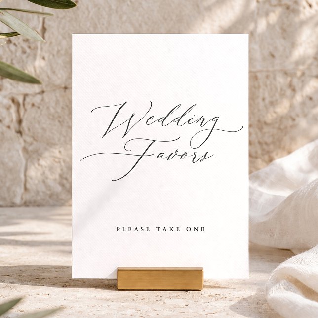  Elegant Wedding Favors Sign Invitation (Creator Uploaded)