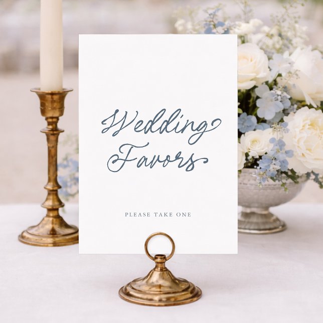 Elegant Wedding Favors Sign Invitation (Creator Uploaded)