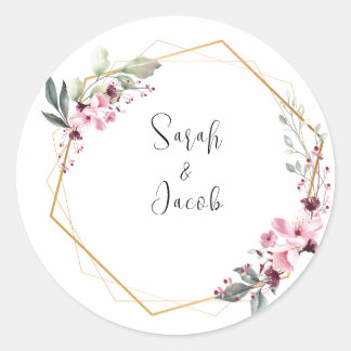 Elegant Wedding Favour Sticker