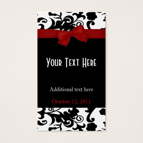 Elegant Wedding Gift Tags Business Card Template