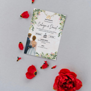 Elegant Wedding Giftful invitation