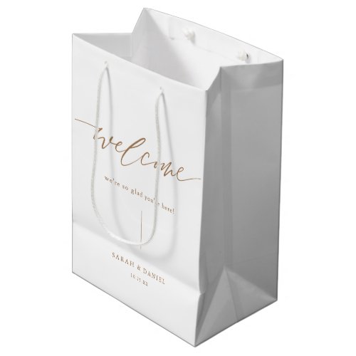 Elegant Wedding Gold Gift Bags