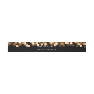 Elegant Wedding Gold Hollywood Glam Invitation Belly Band