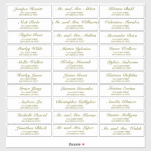 Elegant Wedding Guest Address Labels