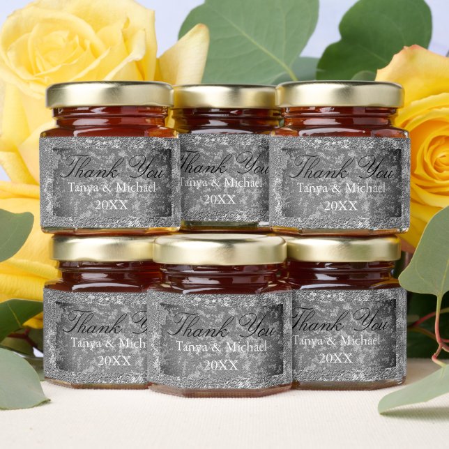 Elegant Wedding Guest Honey Jar Favors (Insitu)