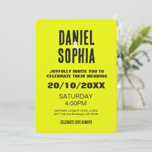 Elegant Wedding  Invitation