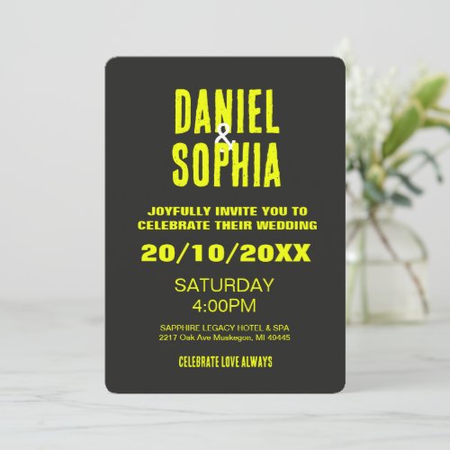 Elegant Wedding  Invitation