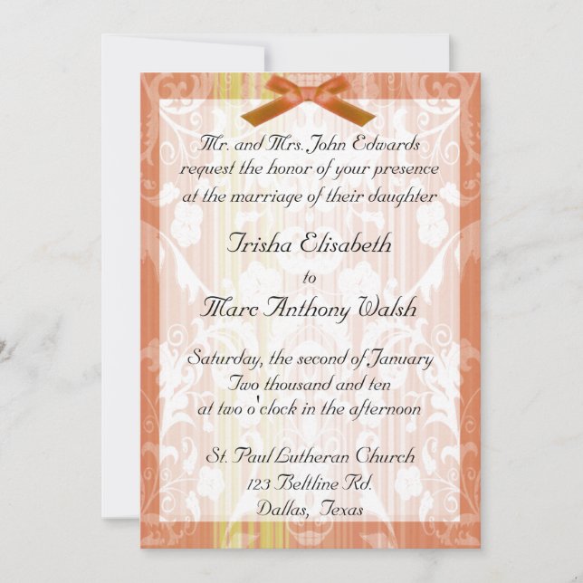 Elegant Wedding Invitation (Front)