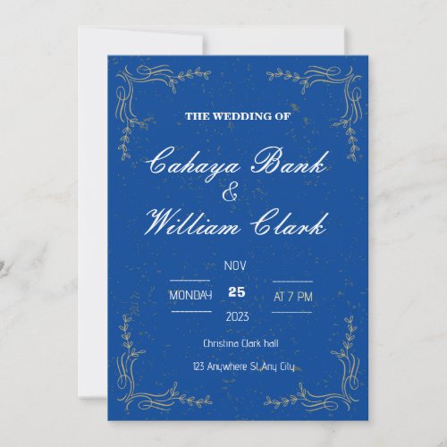 Elegant WEDDING INVITATION 