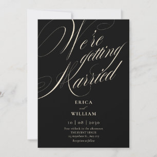 Elegant wedding  invitation