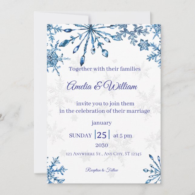 Elegant Wedding Invitation (Front)