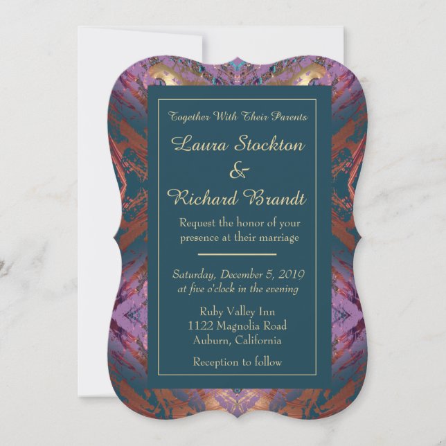 Elegant Wedding Invitation (Front)