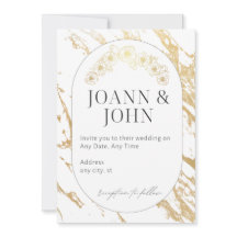 Elegant wedding invitation
