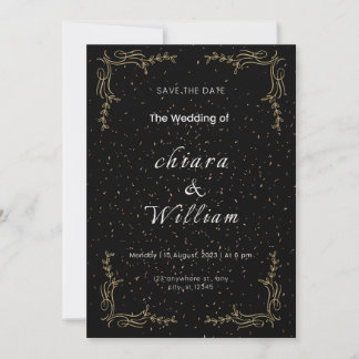 Elegant wedding  invitation