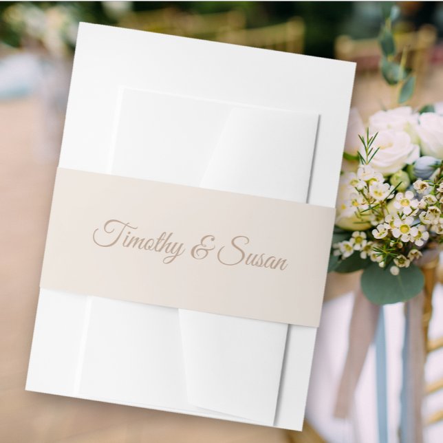Elegant Wedding Invitation Belly Band (Creator Uploaded)