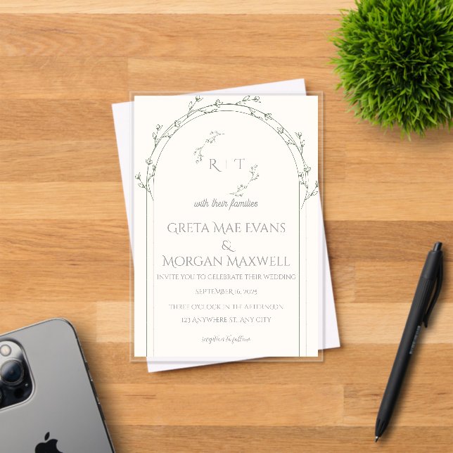 Elegant Wedding Invitation Card  (Insitu (Invitation Card))