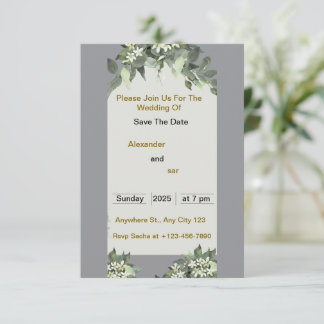 Elegant Wedding Invitation card