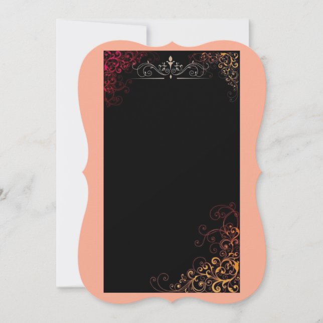 Elegant Wedding Invitation Cards (Front)