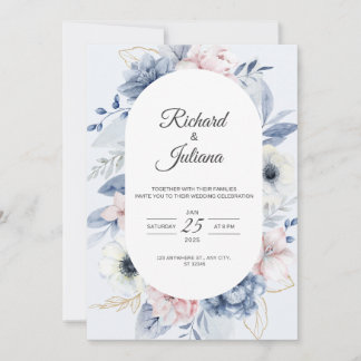 Elegant Wedding Invitation: Celebrate Love & Joy Invitation