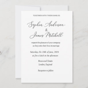 Elegant Wedding Invitation Cover   Romantic Floral