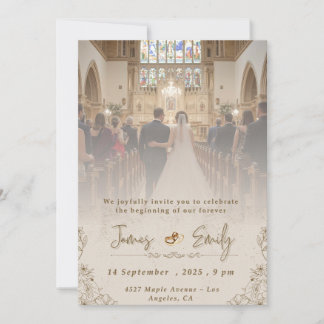 Elegant Wedding Invitation | Customizable Template