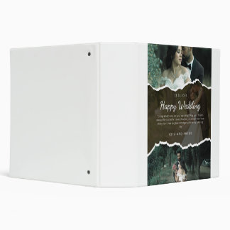 Elegant Wedding Invitation Design | Custom Wedding 3 Ring Binder