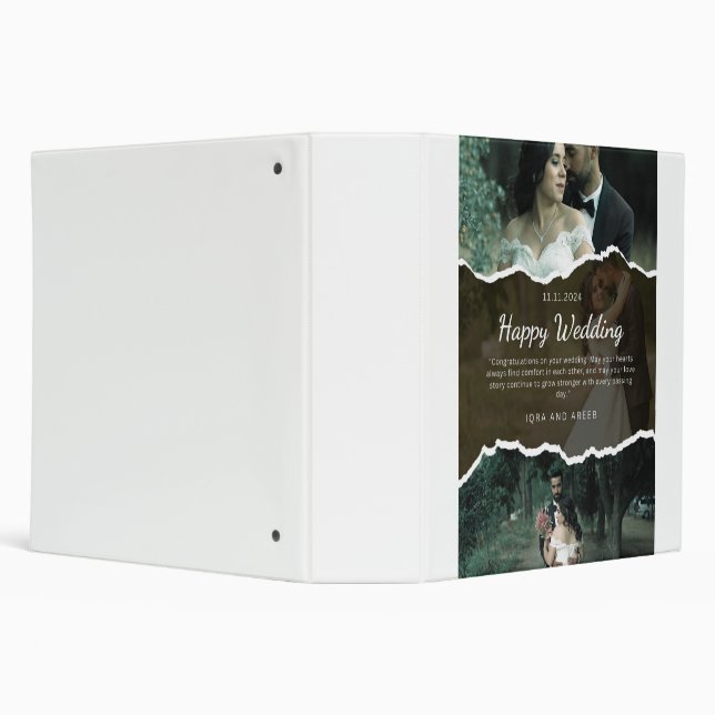 Elegant Wedding Invitation Design | Custom Wedding 3 Ring Binder (Background)
