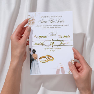 Elegant Wedding Invitation Design - Timeless Beaut