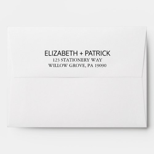 Elegant Wedding Invitation Envelope
