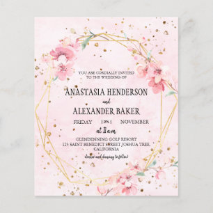 Elegant wedding invitation. Flyer