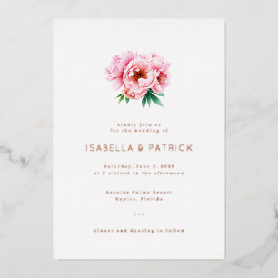 Elegant Wedding Invitation Foil Invitation