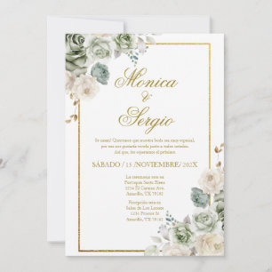 Elegant Wedding Invitation in Spanish