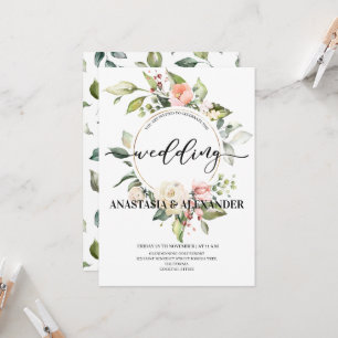 Elegant wedding invitation. Invitation