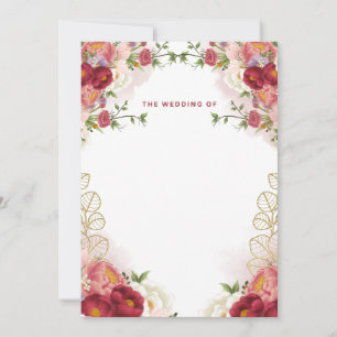 Elegant Wedding Invitation Personalized Love card