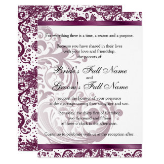 Real Wedding Ashley And Ken Pink Purple Invitations From