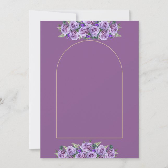 Elegant Wedding Invitation Template (Front)
