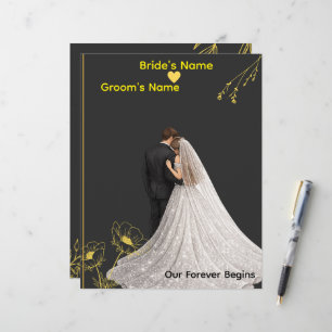 Elegant Wedding Invitation Template Letterhead