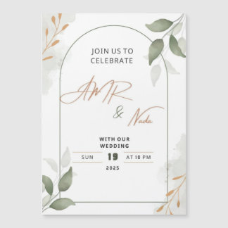 Elegant Wedding Invitation to Celebrate Amr & Nada