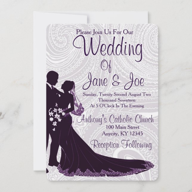 Elegant Wedding Invite (Front)