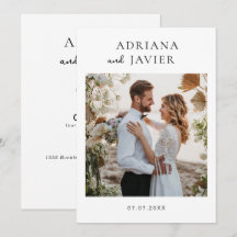 Elegant Wedding Invite Modern Minimalist