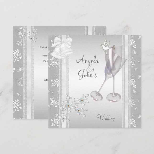 Elegant Wedding Invites (Front/Back)