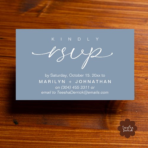 Elegant Wedding Invites RSVP via Phone or Email